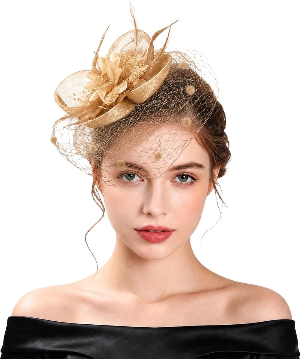 Dames Goud, Diadeem en Haarclip voor Bruiloft