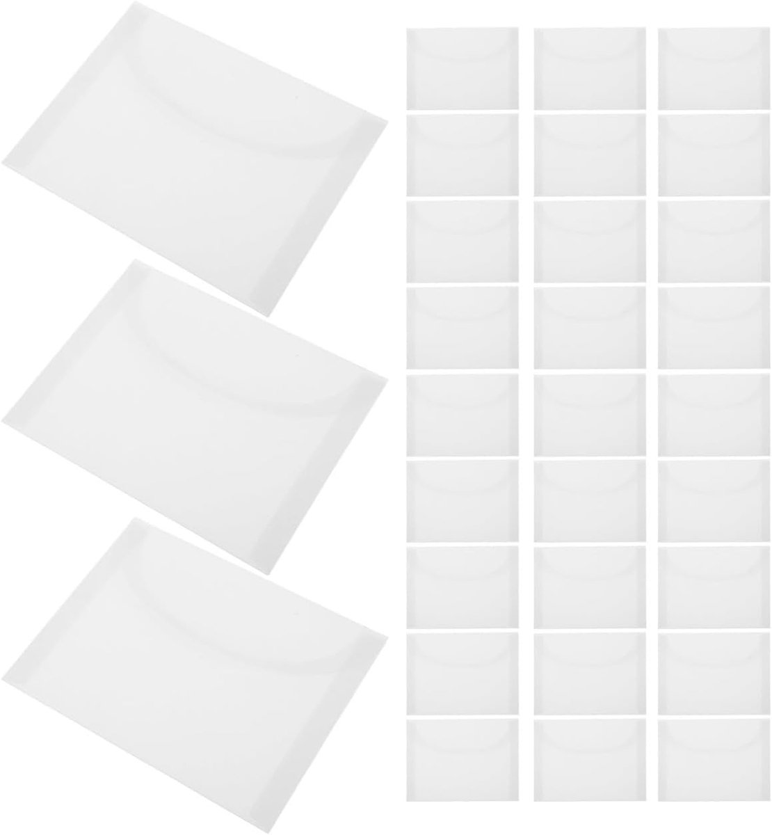 50 Stuks Semi-transparante Vellum Enveloppen Voorgevouwen Uitnodigingshoezen voor Bruiloft Verjaardagskaarten Fotopost Elegante Envelophoezen voor Uitnodigingen