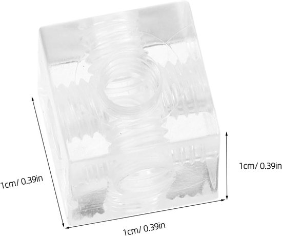 20 Sets Transparante Hoekversterkingen met Schroeven Voor Kasten Planken Displaycases DIY Projecten — afbeelding 2