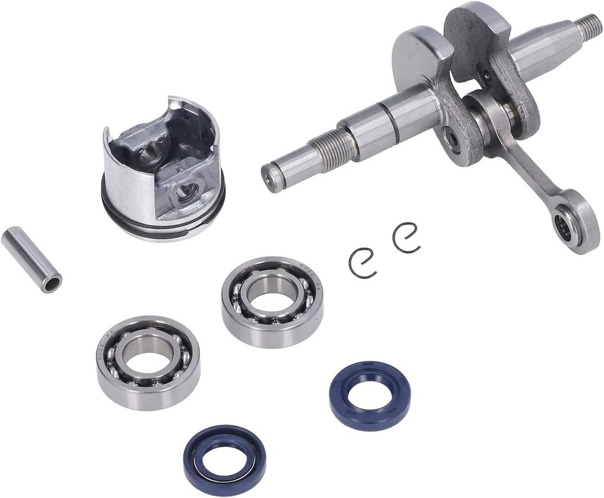 Aqxreight MS170 Krukasset – zuiger- en Lagerset voor – Vervangende Onderdelen voor 017 MS170 1130 030 2000 37 Mm – reparatie- en Onderhoudsaccessoires