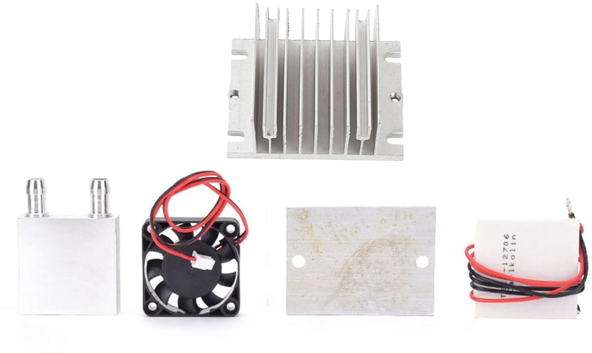 Koellichaam, elektrisch, radiatormodule, Peltierplaat, kit voor waterkoeling, 70 W