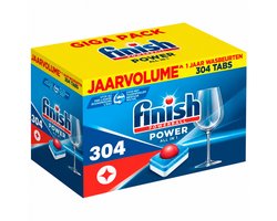 Finish - Power All-in-1 Vaatwastabletten Regular - 4 x 76 stuks - Voordeelverpakking