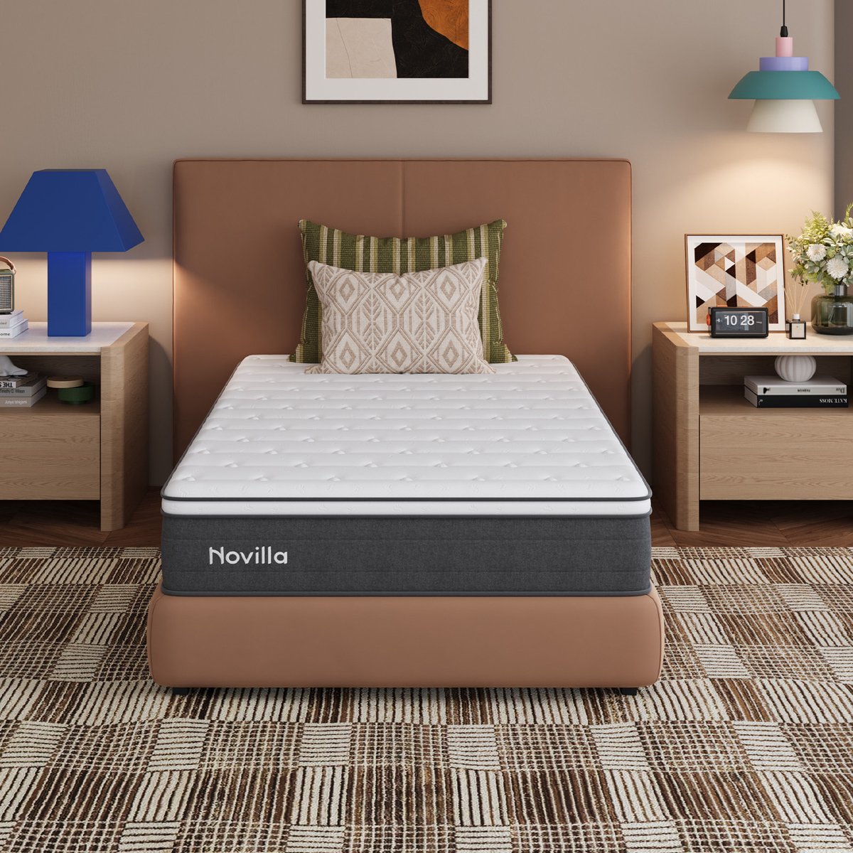 Novilla Pocketveringmatras 120x200 cm - 7 comfortzones - H3 - 22 cm Grijs