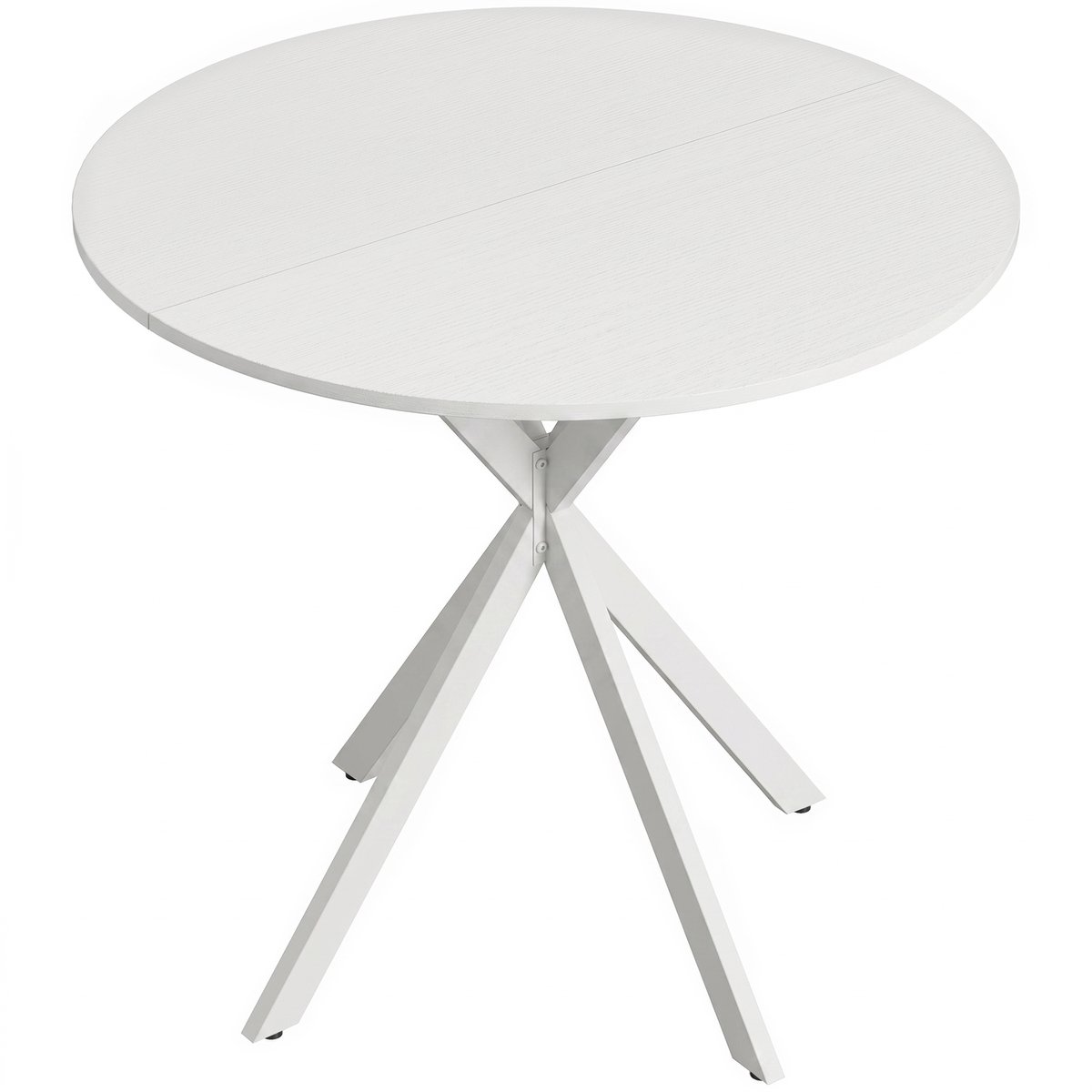 Homona Ronde eettafel - Voor 2 personen - Ø80 x 75 cm - Wit