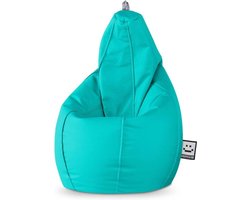 Zitzakstoel - Beanbagpoef - Ontspannen zitten - Vormbaar ontwerp - XXL - 90 x 90 x 135 cm - Turkoois