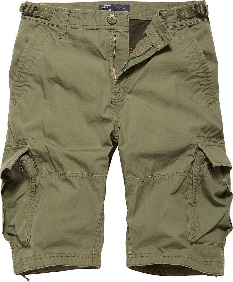 Vintage Industries Terrance short army Groen