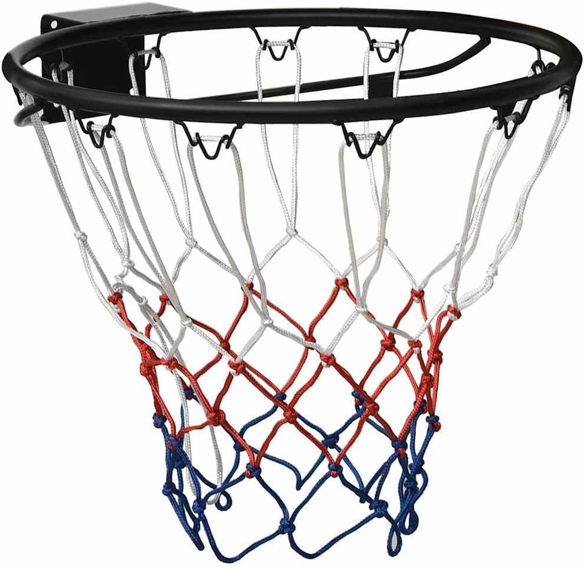 45 cm diameter voor wandmontage, robuuste stalen ring met weerbestendig nylonnet voor binnen en buiten