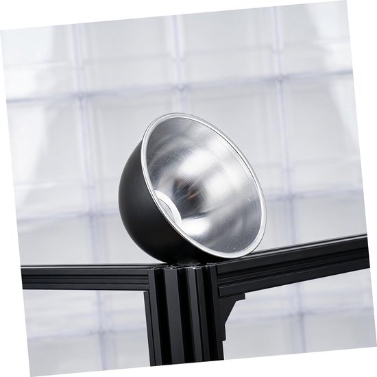 Reptiel Warmtelamp Diameter Aluminium Koepel Fitting Veiligheidsbescherming Tegen Verbranding Efficiënte Warmtestraling voor Terrariumverwarming — afbeelding 4