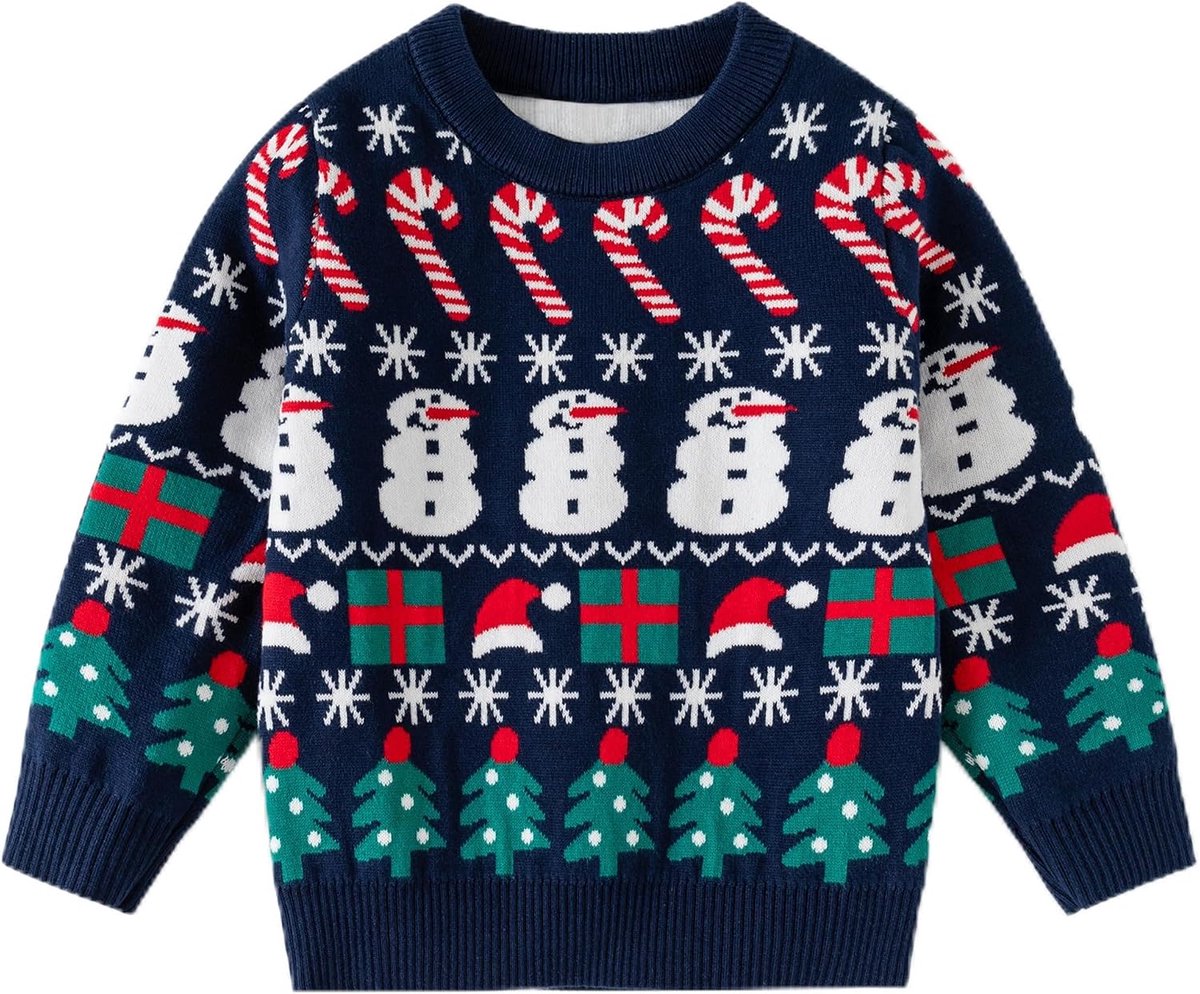 Jongens Kinderkleding Kerstmis Christmas Sweater Kinder Katoen Sweatshirts Jongens en Meisjes Leeftijd 2-6 Jaar