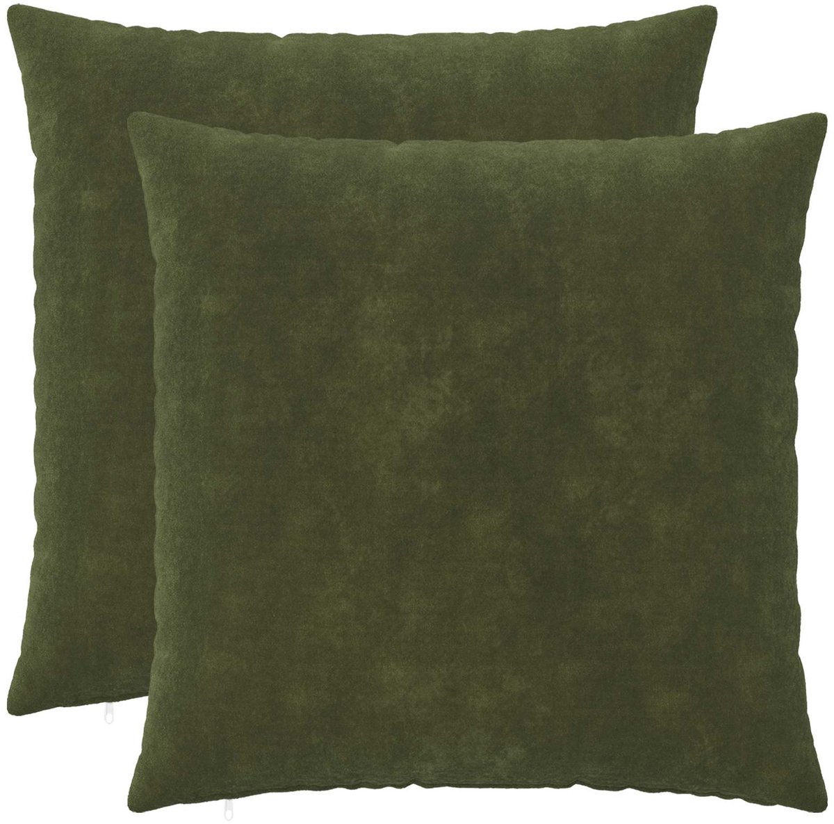 vidaXL Dekenkussen - 2 - st - HEERLEN - Groen - 65 - x - 65 - cm - Microfiber - Fleece