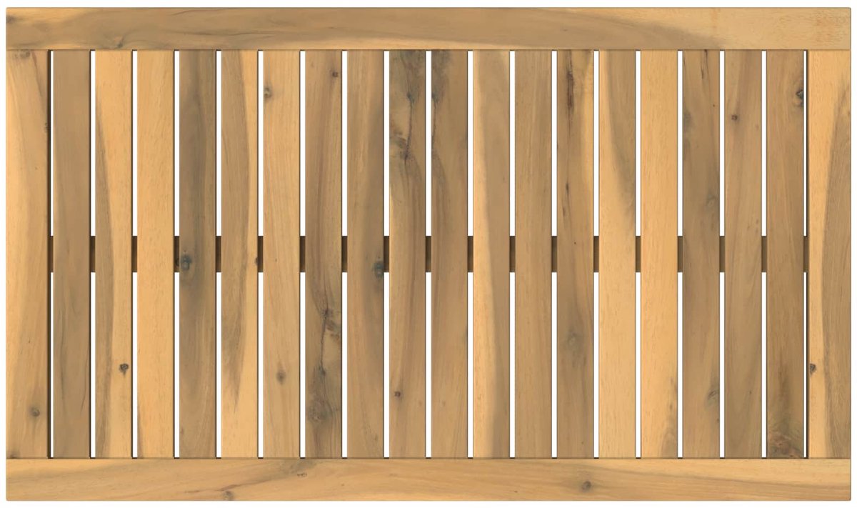 vidaXL Tafelblad - 80,5 - x - 47 - x - 2 - cm - Rechthoekig - Massief - Acacia - Hout Witgewassen