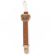 Speenkoord Teddy Beer Bruin – Fopspeenkoord met Clip – Speenhouder voor Baby – Jongen & Meisje – Kraamcadeau & Babyshower Cadeau