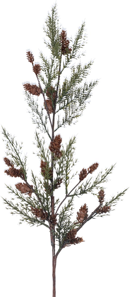 Easyplants | Kunsttak Dennennaald 85 cm groen | Zijde | Nepbloemen | groen | Onderhoudsvrij | Kant-en-klaar