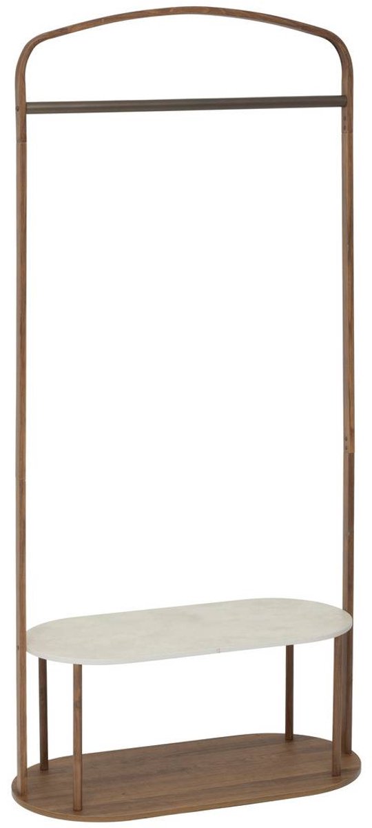 5Five Como Kapstok met bankje - 80x40x165cm - Bruin