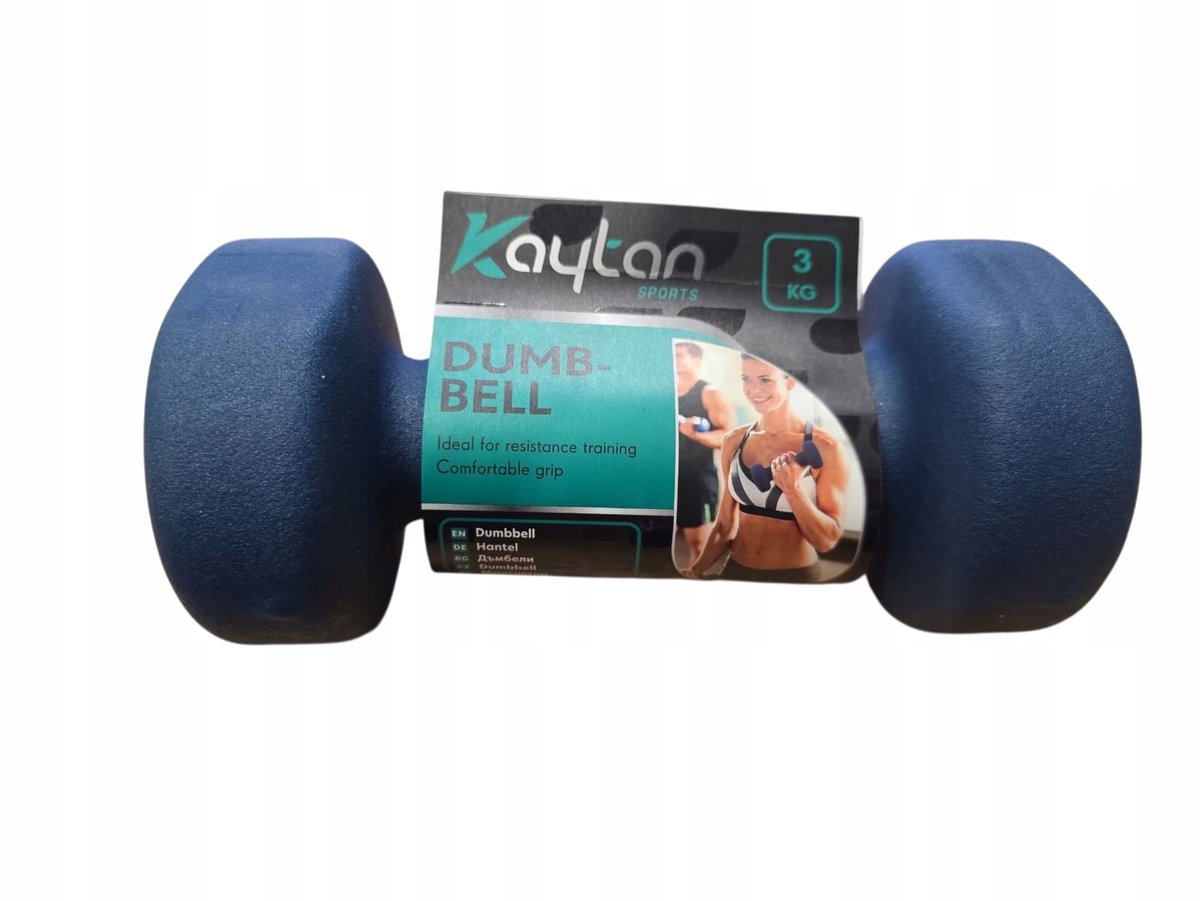 Kaytan Dumbbell Hantel 3 KG Blauw - Krachttraining Fitness