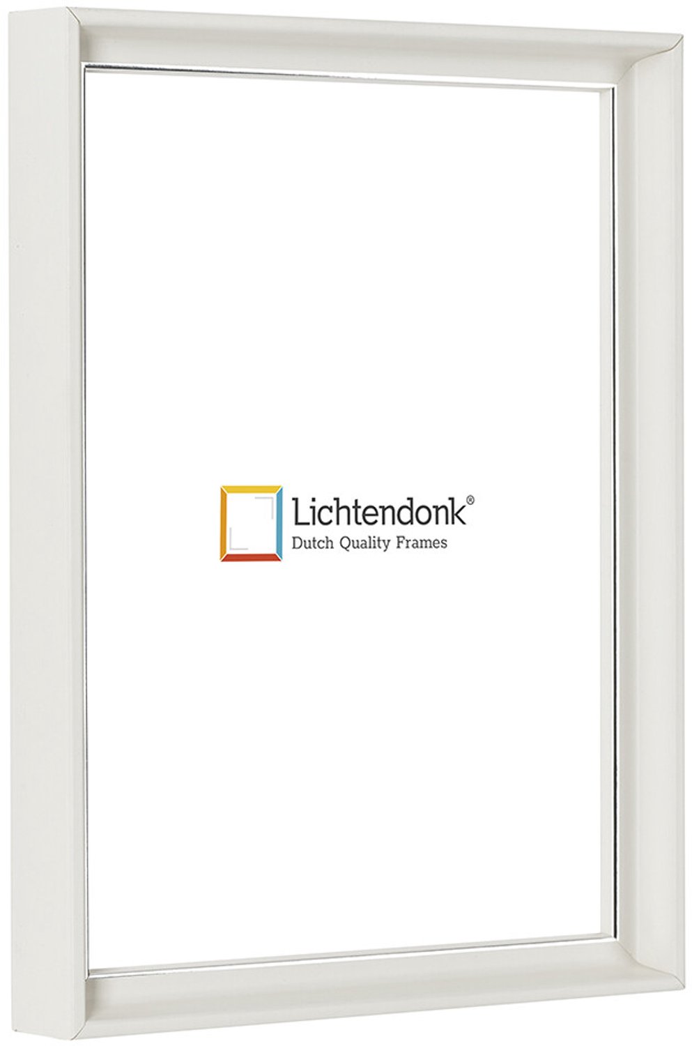 Lichtendonk Design Fotolijst - Wit met Zilverlijn - Fotomaat 50x100 - Ontspiegeld ACRYLITE� - Art.nr. 10750003501003