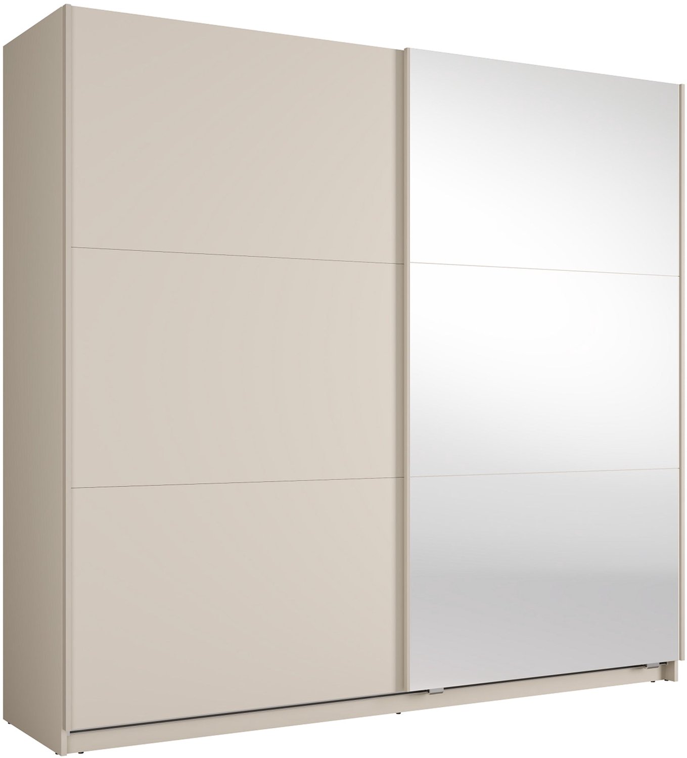 Selsey Luxora – Kledingkast met ledverlichting 2-deurs, kasjmier, 220 cm