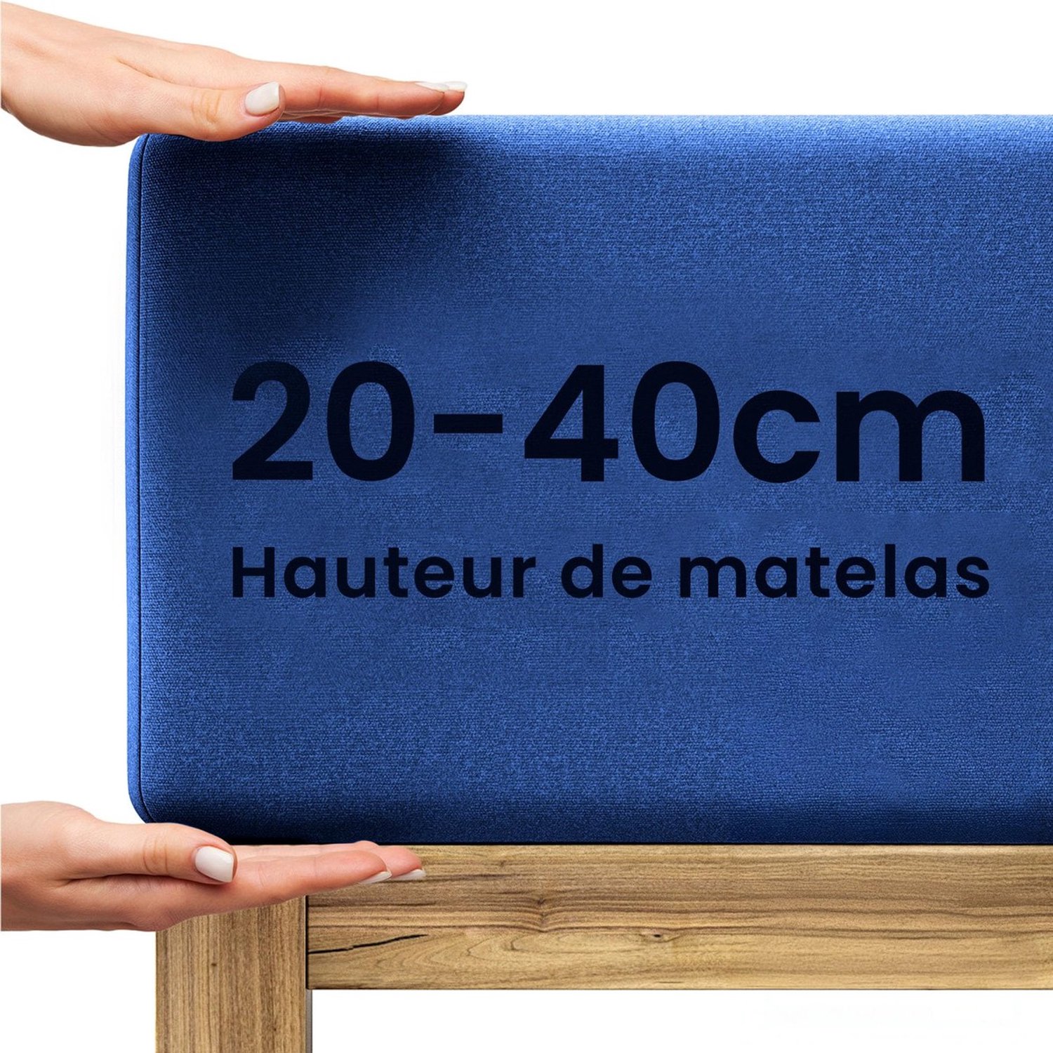 Duraxl Hoeslaken - Jersey katoen - Marineblauw - 140 x 200 cm