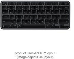 Satechi Slim EX1 Draadloos Toetsenbord (AZERTY) – Geschikt voor Mac en Windows – Bluetooth 5.3/2.4Ghz USB-C dongle – Oplaadbaar via USB-C – Koppel met meerdere devices - Zwart