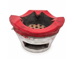 Thaise Kookpot 'Tao' – BBQ Steen Tafelmodel – Traditionele Stenen Stove 33x33x17 cm