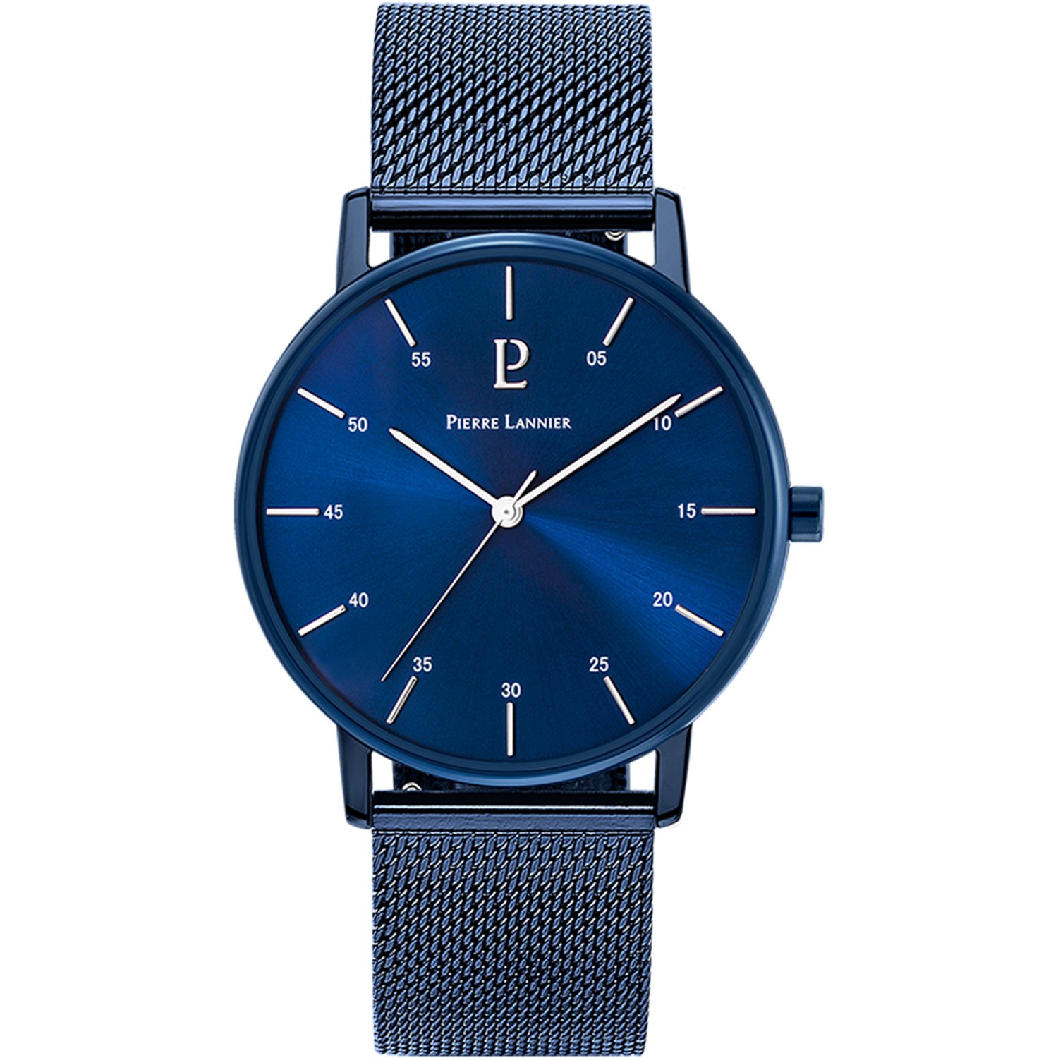 Pierre Lannier Cityline 203F466 Horloge - Staal - Blauw - Ø 39 mm