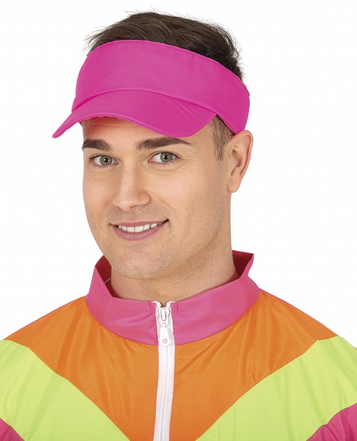 FIESTAS GUIRCA, S.L. - Neon roze zonneklep voor volwassenen