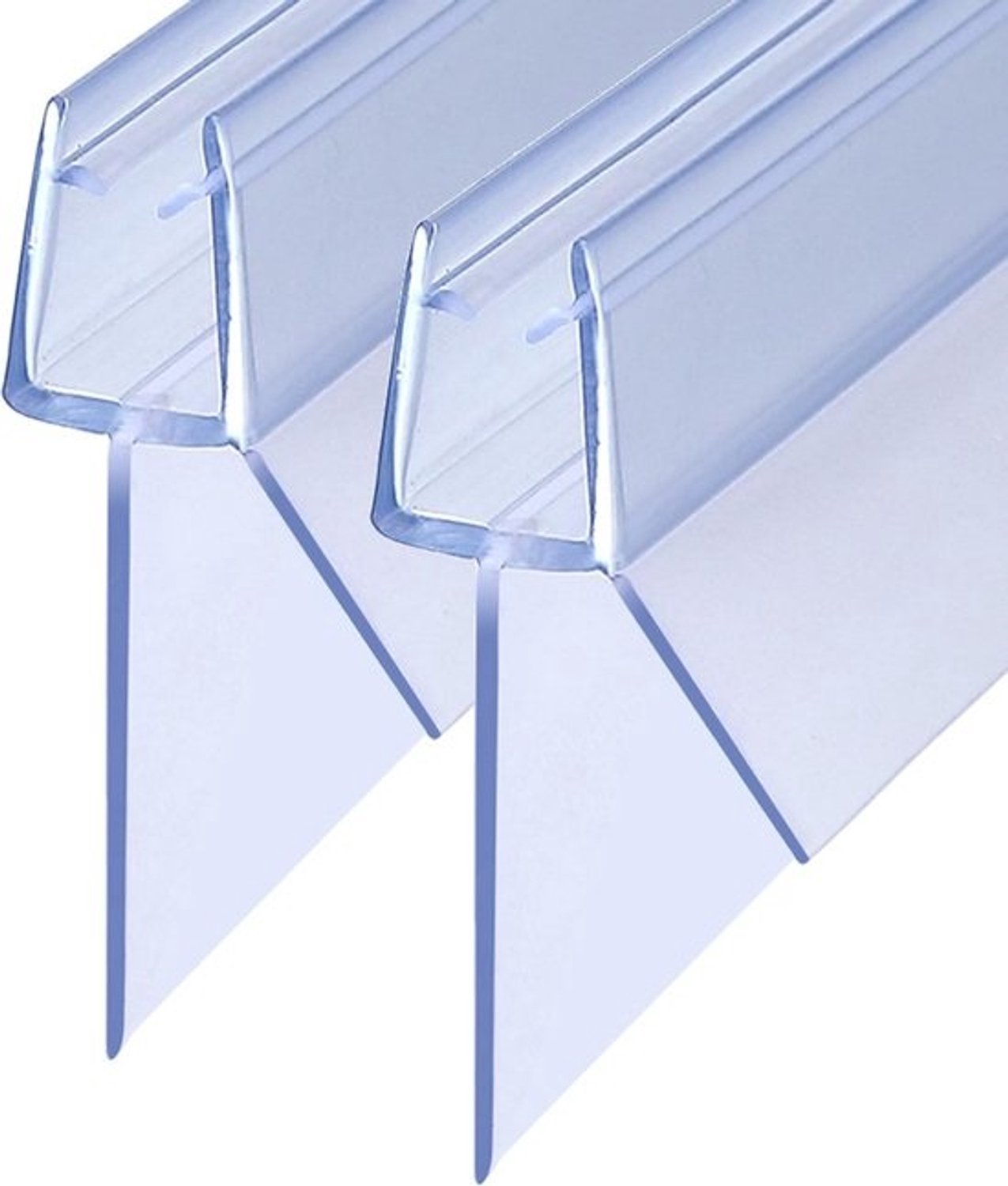 Doucheafdichting - Reserveafdichting - Houdt water in de douche - Verlengde afdichtlip - 2 x 100 cm - Transparant