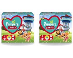 2 x Pampers – Luierbroekjes – Pants Paw Patrol Maat 4 – 72 Luiers - Voordeelverpakking - 2 stuks