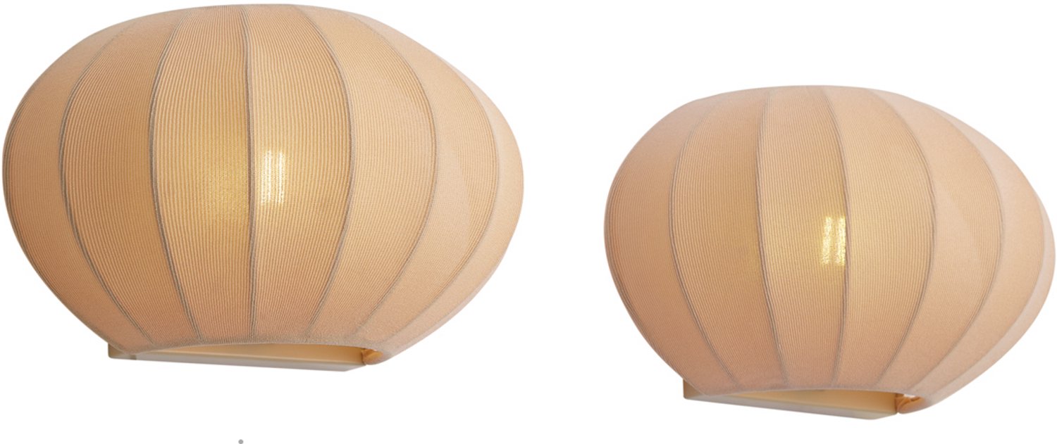Qazqa japandi wandlamp - Bida - beige, max. 10W, geschikt voor led, 2-lichts, 28cm, ideaal als slaapkamer en woonkamer lamp