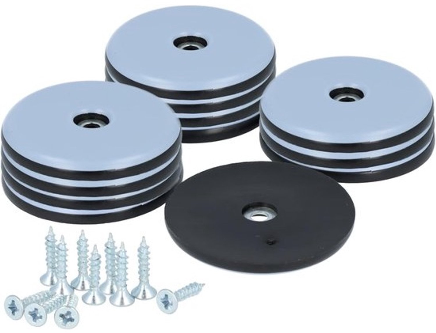 Meubelglijders - Vloerbescherming - Meubels verschuiven - Zelfklevend - 50 mm - Blauwgrijs