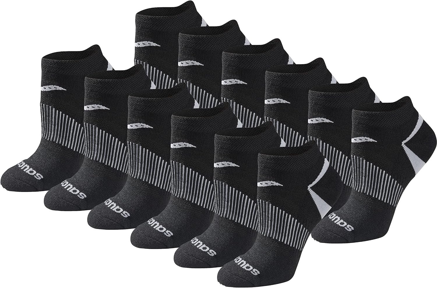 Saucony Dames Sportsokken Comfort & Ventilatie Zwart