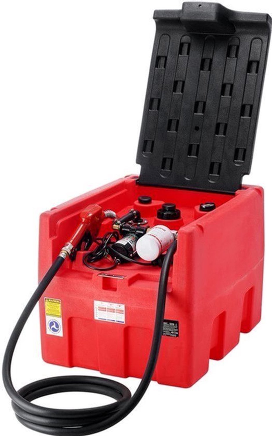 Dieseltank Draagbaar - 48 Gal Capaciteit - 12 V Elektrische Pomp - 10,6 GPM Debiet - Benzinoverdrachttank - Brandstoftransport