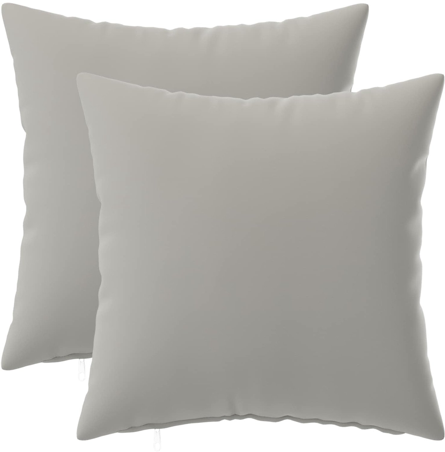 vidaXL Dekenkussen - 2 - st - HEERLEN - Grijs - 30 - x - 30 - cm - Polyester