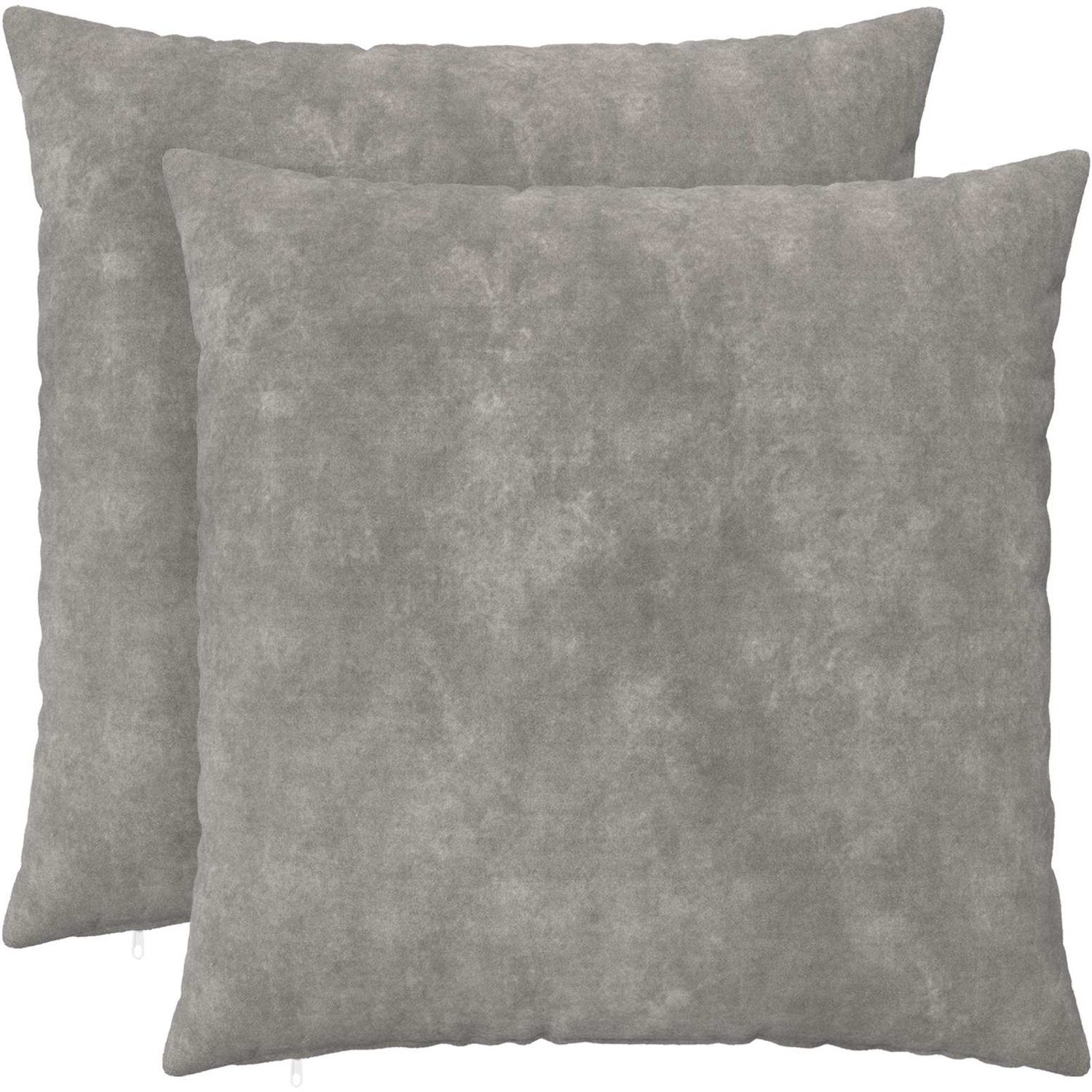 vidaXL Dekenkussen - 2 - st - HEERLEN - Lichtgrijs - 60 - x - 60 - cm