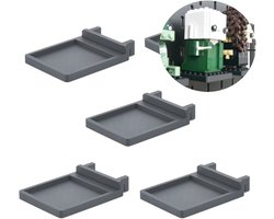 Set 5x IKEA Skadis Beugel voor LEGO® BrickHeadz | Display - Houder - Beugel - Standaard Kleur: Zwart