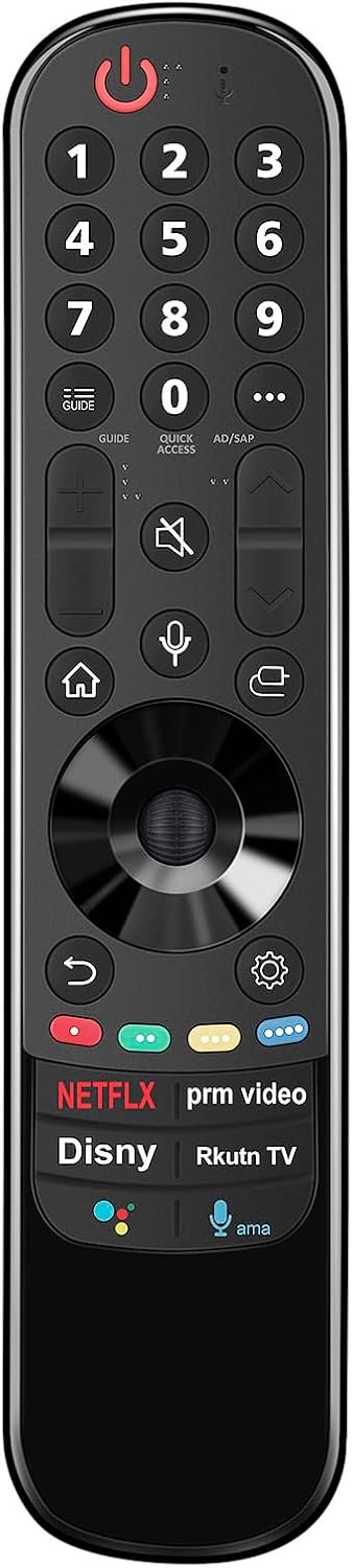 Afstandsbediening voor LG Smart TV - Voice control - Compatibel met OLED en NANO80 series - Eenvoudig in gebruik - Vemera