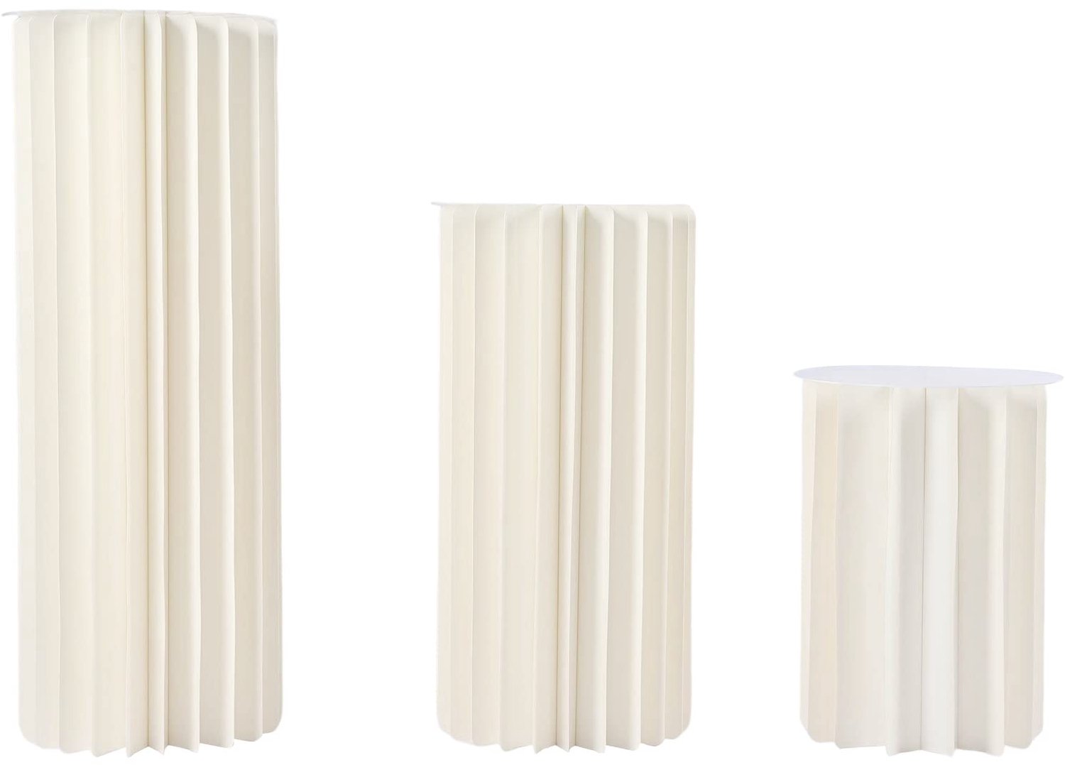 Set van 3 Kartonnen Bloemenstandaards voor Decoratie