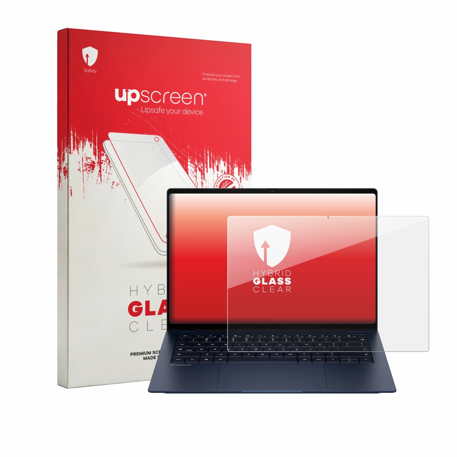 upscreen - Screenprotector voor HP Googlebook 14 - Folie Beschermfolie Beschermglas transparant