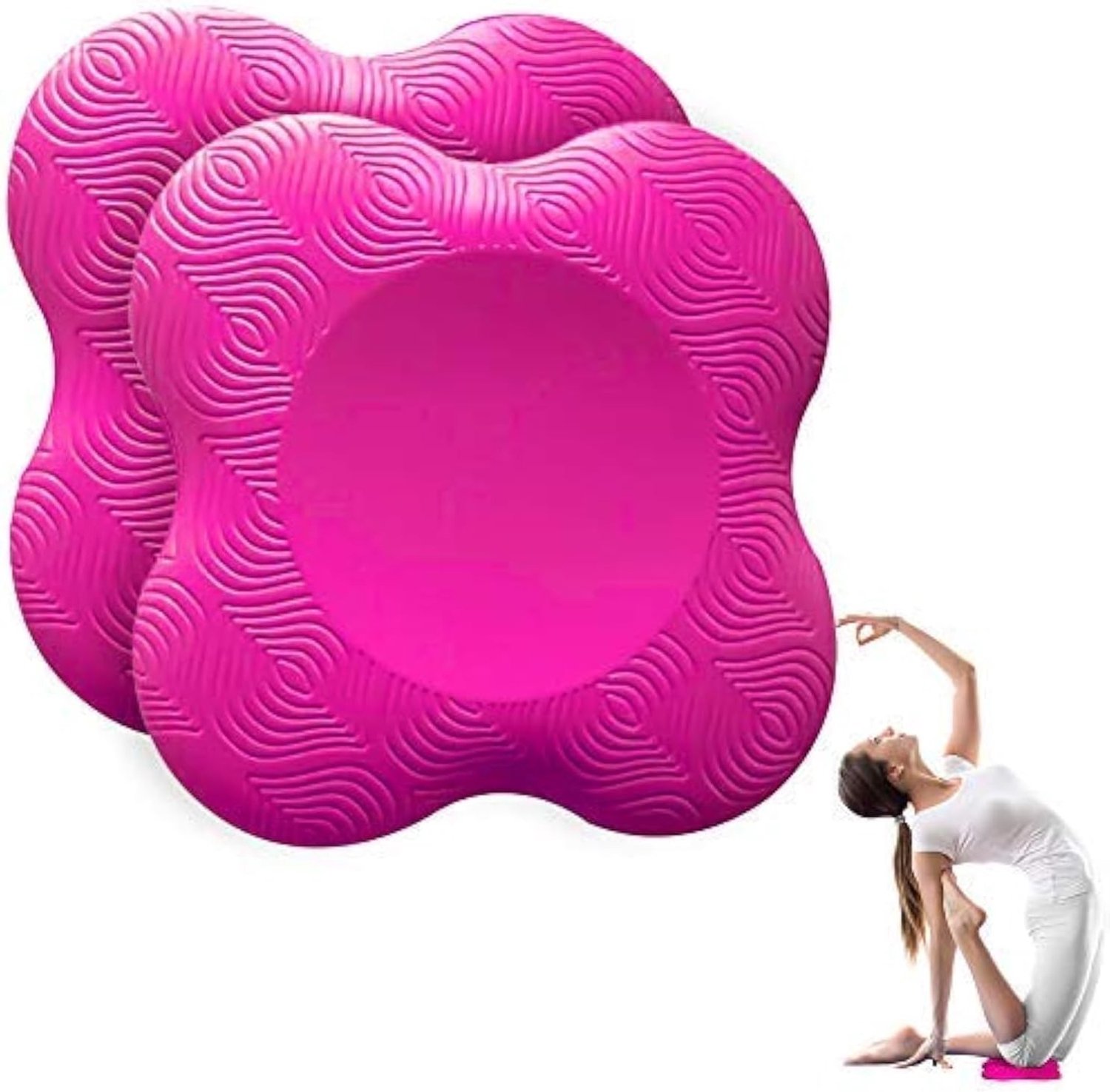 Set van 2 Yoga Knielappen, Antislip Knielappen, Duurzaam en Beschermend voor Knieën, Handen en Ellebogen