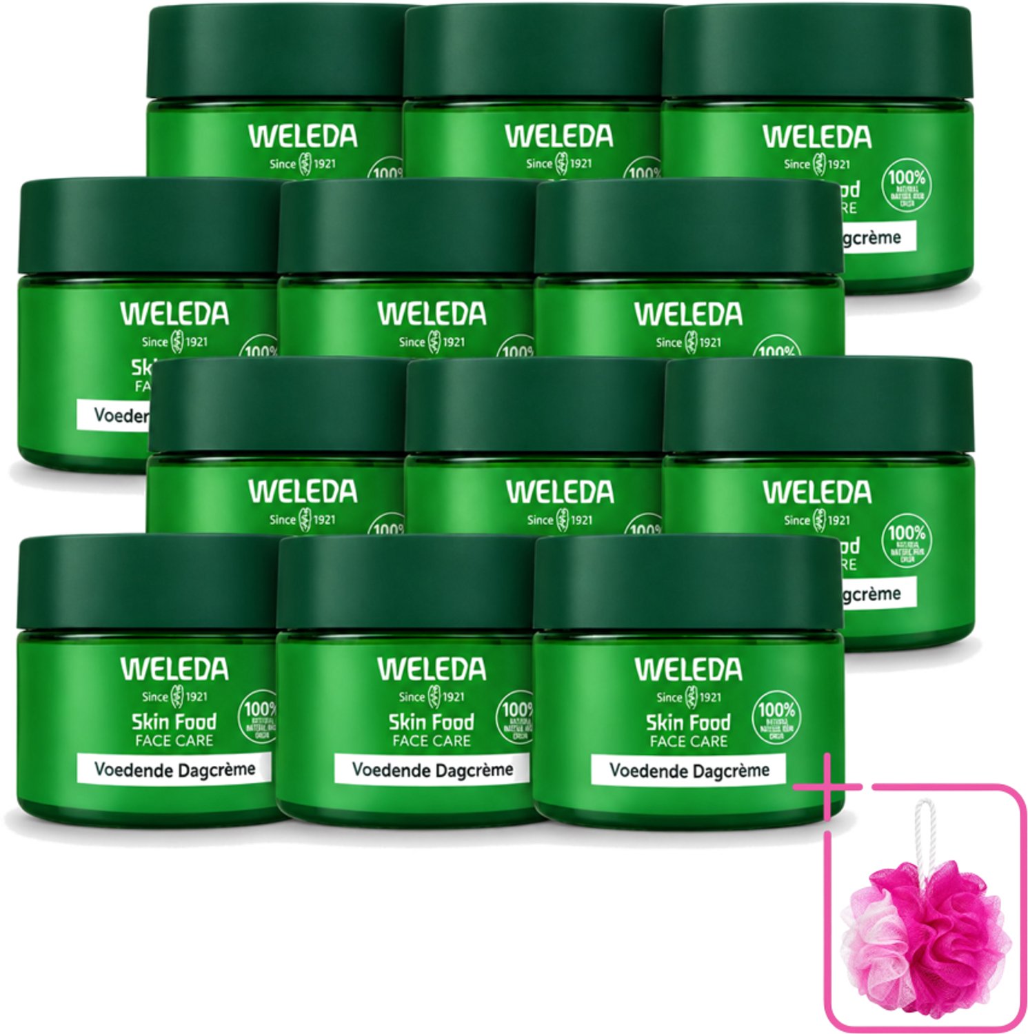 12 x WELEDA - Dagcrème Skin Food - Voedend - 40 ml - Bulkverpakking - Huidverzorging - Douchemop - Voedende crème