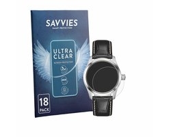 Savvies - Screenprotector voor Hamilton Khaki Field Murph H70405140 - Folie Beschermfolie transparant 18 Stuks