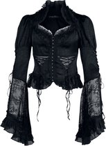 Punk Rave Goth Gorgeous Shirt Dames Blouse - zwart - 4XL