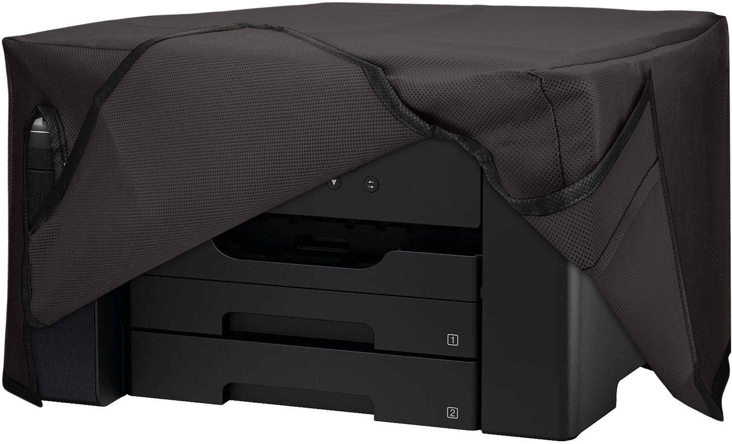 kwmobile hoes geschikt voor Epson EcoTank ET-16150 / EcoTank ET-16650 - Beschermhoes voor printer - Stofhoes in donkergrijs