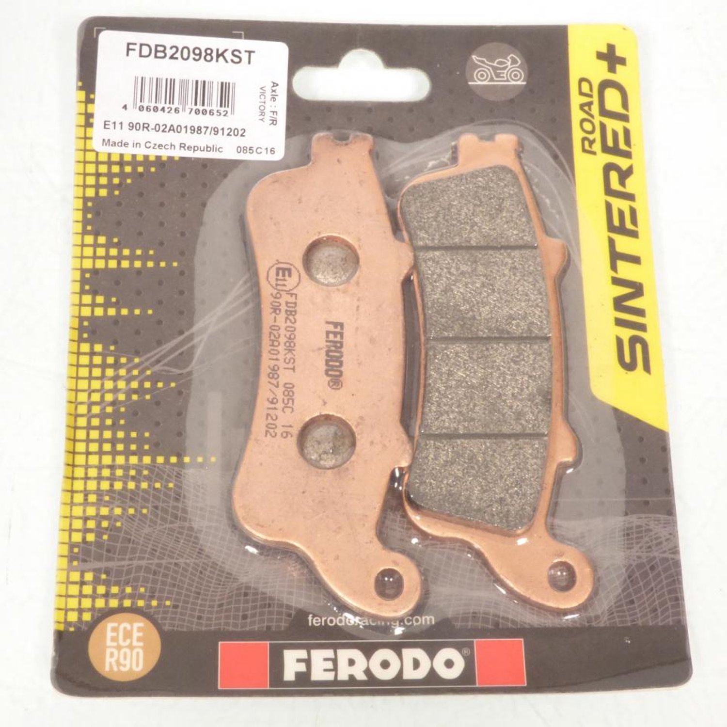 Remblokken Ferodo voor Motor Honda 1800 Gl F A Gold Wing 2001 tot 2017 linksvoor / rechtsvoor / achteraan Nieuw