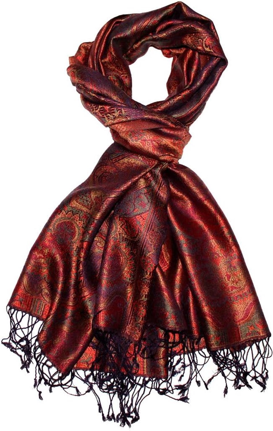 Lorenzo Cana Heren Sjaal - 100% Zijde, Jacquard Geweven, Paisley