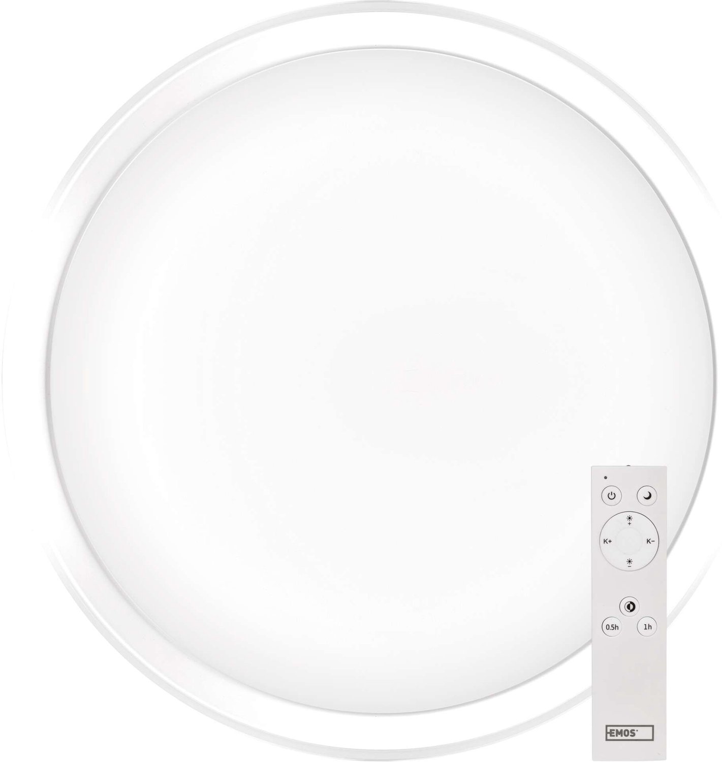 EMOS ILVI LED-plafondlamp 40 cm, 30 W, warm-koud wit, dimbaar met afstandsbediening, ZM5168