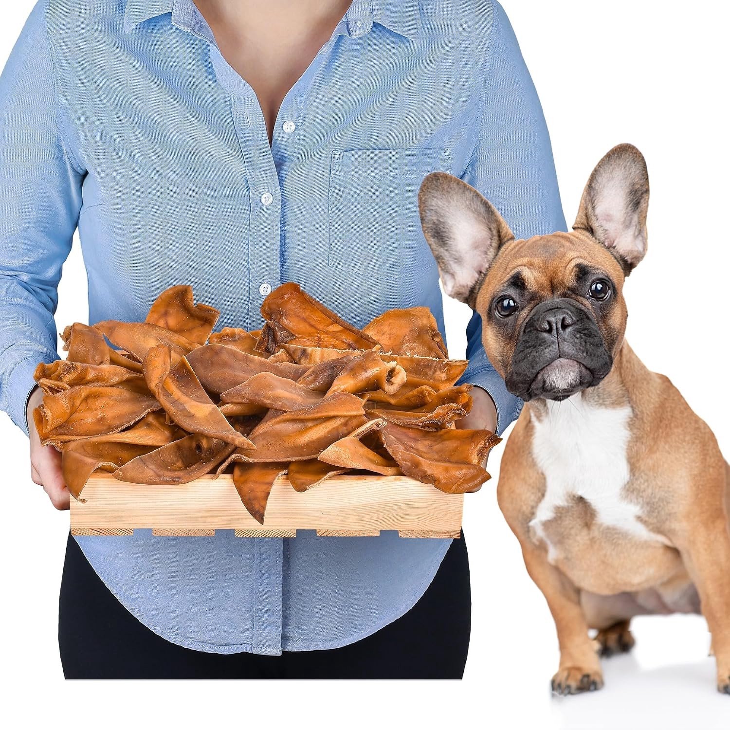 Varkensoren voor Honden - 20 Stuks - Natuurlijke Kauwsnacks - Graanvrij - Voor Alle Hondenrassen