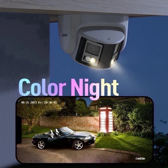 Annke - I91DX - Beveiligingscamerasysteem - 6MP - Openlucht - Bewakingscamera - Beveiligingscamera - Beveiligingscamerasysteem - 1 Stuk - IP66 - CMOS - Menselijke Detectie - Wit — afbeelding 3