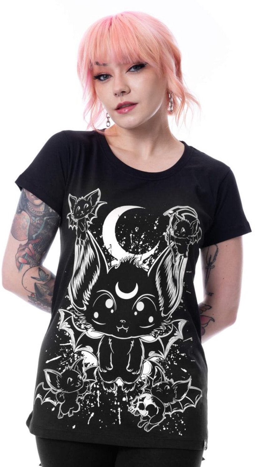 Cupcake Cult - Baby Bats Dames Tshirt - XL - Zwart