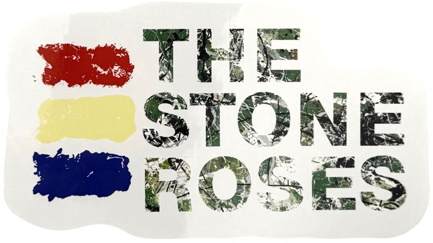 The Stone Roses - Paint Logo Sticker - Wit/Multicolours